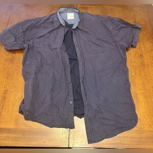 Alexander Julian Dark Blue Patterned Casual Shirt